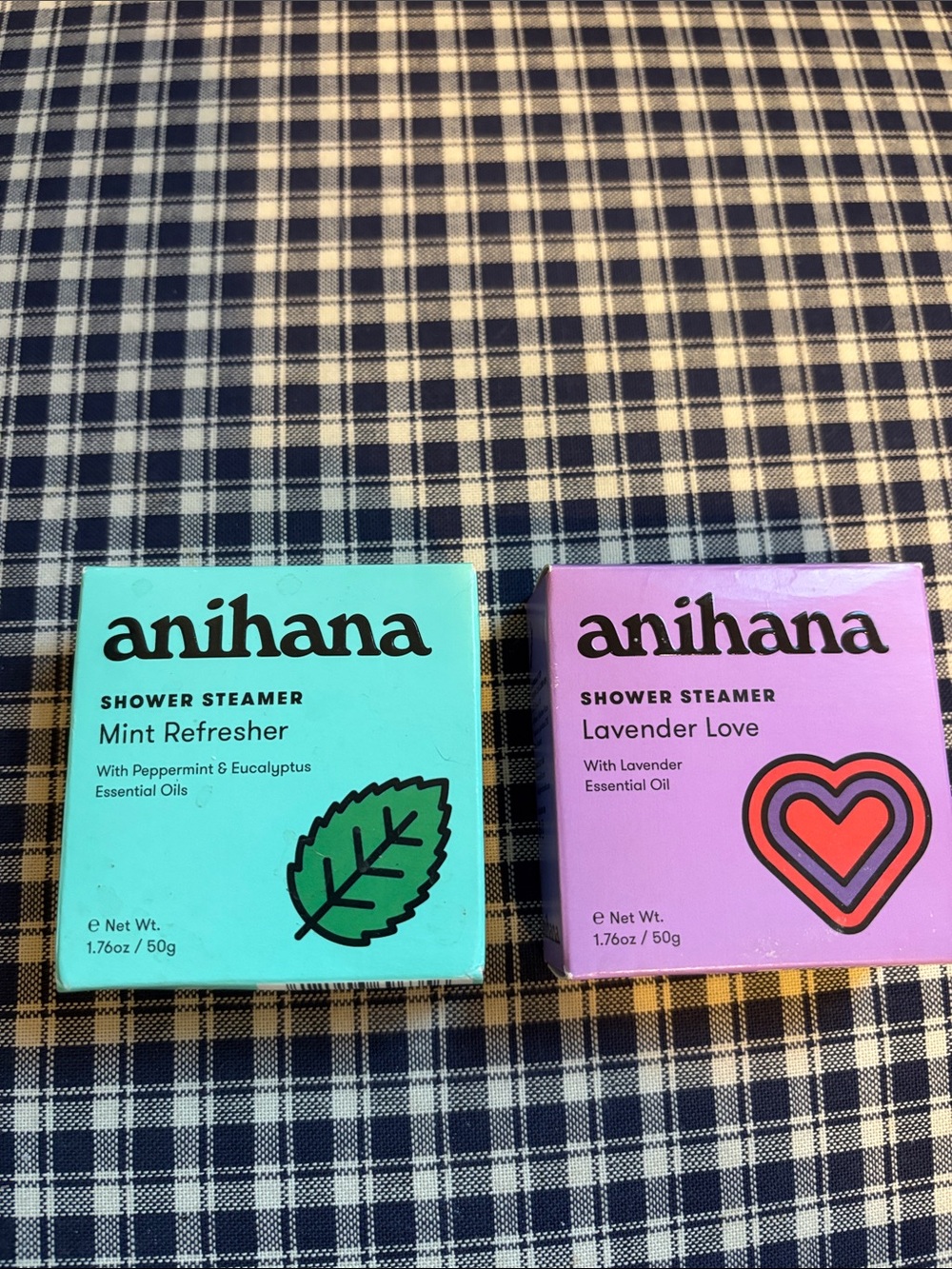 Anihana Shower Steamers - Mint Refresher and lavender love, you get both